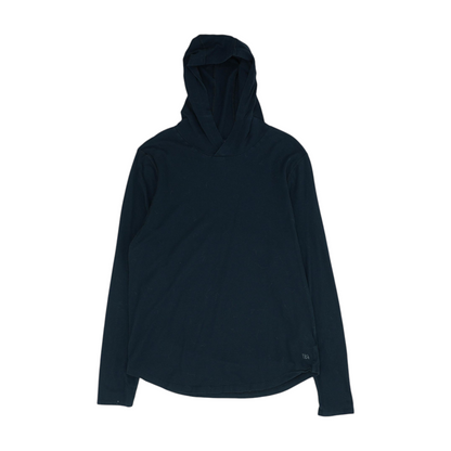 Black Solid Hoodie Pullover