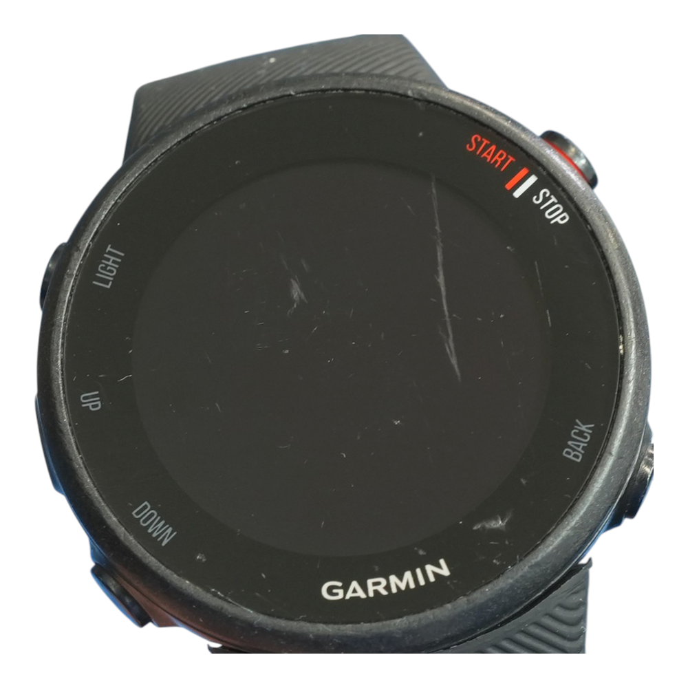 39mm Forerunner 45s Black Smartwatch Black Band S/M