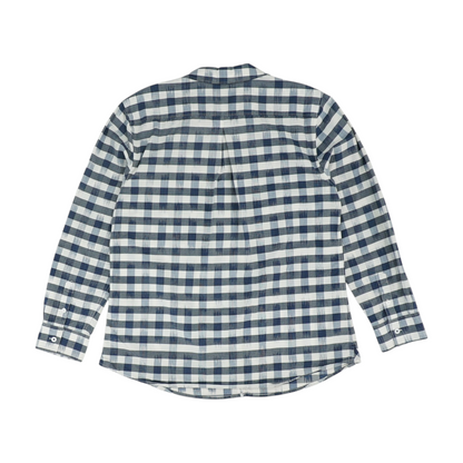 Navy Plaid Button Down