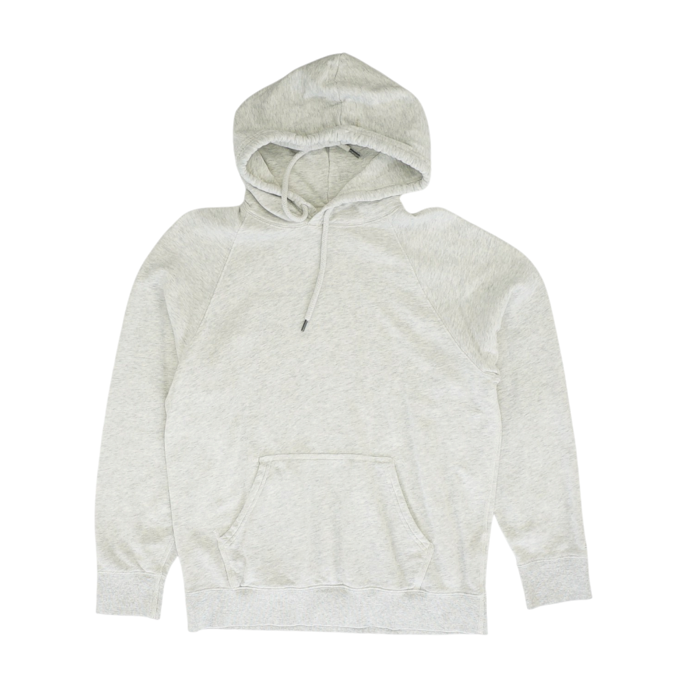 Gray Solid Hoodie Pullover