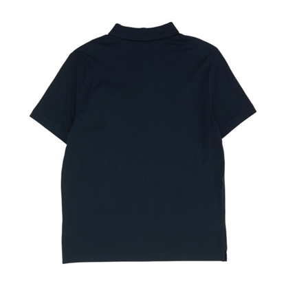Navy Solid Short Sleeve Polo