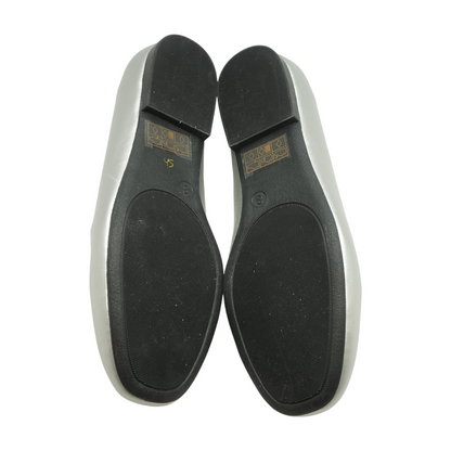 Silver Slip-On Flats