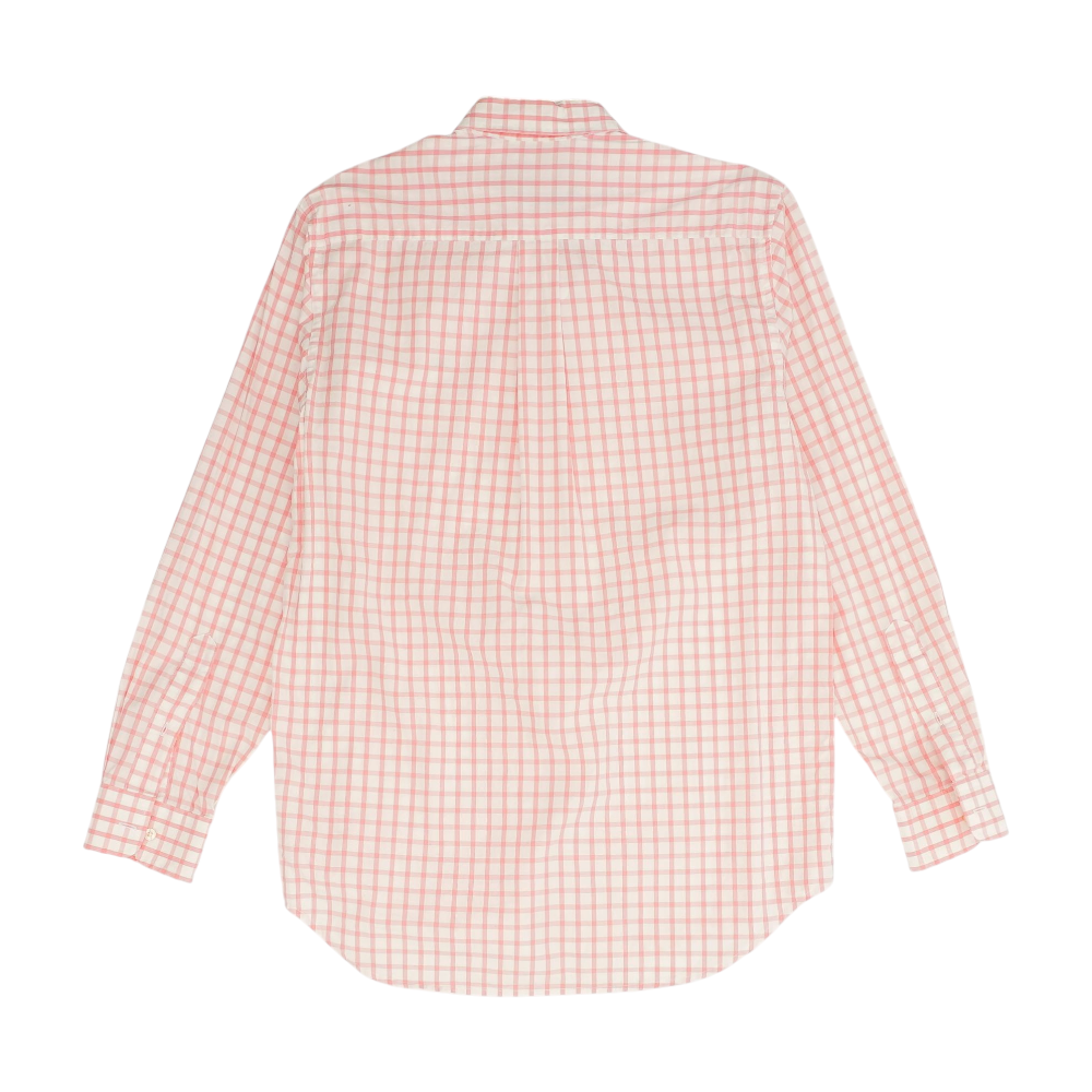 Pink Check Long Sleeve Button Down