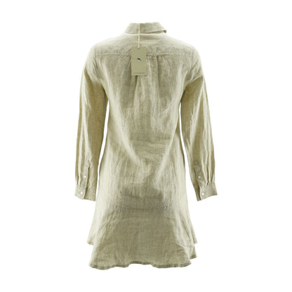 Tan Solid Mini Dress