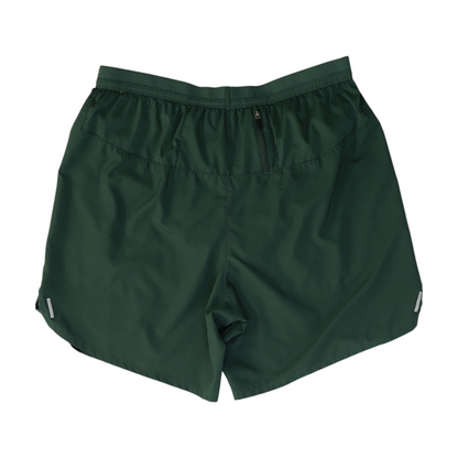 Green Solid Active Shorts