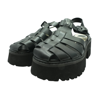 Black Flat Sandals