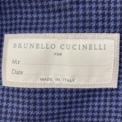 Wool, Silk, And Linen Blend Prince Of Wales Deconstructed Blazer