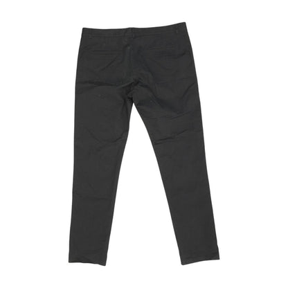 Black Solid Chino Pants