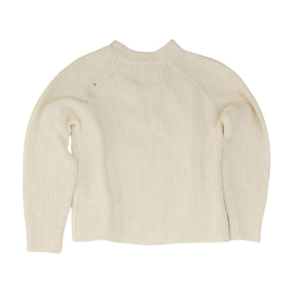 Ivory Solid Crewneck Sweater