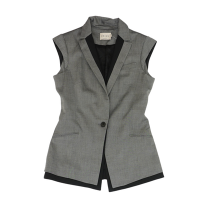 Gray Solid Blazer