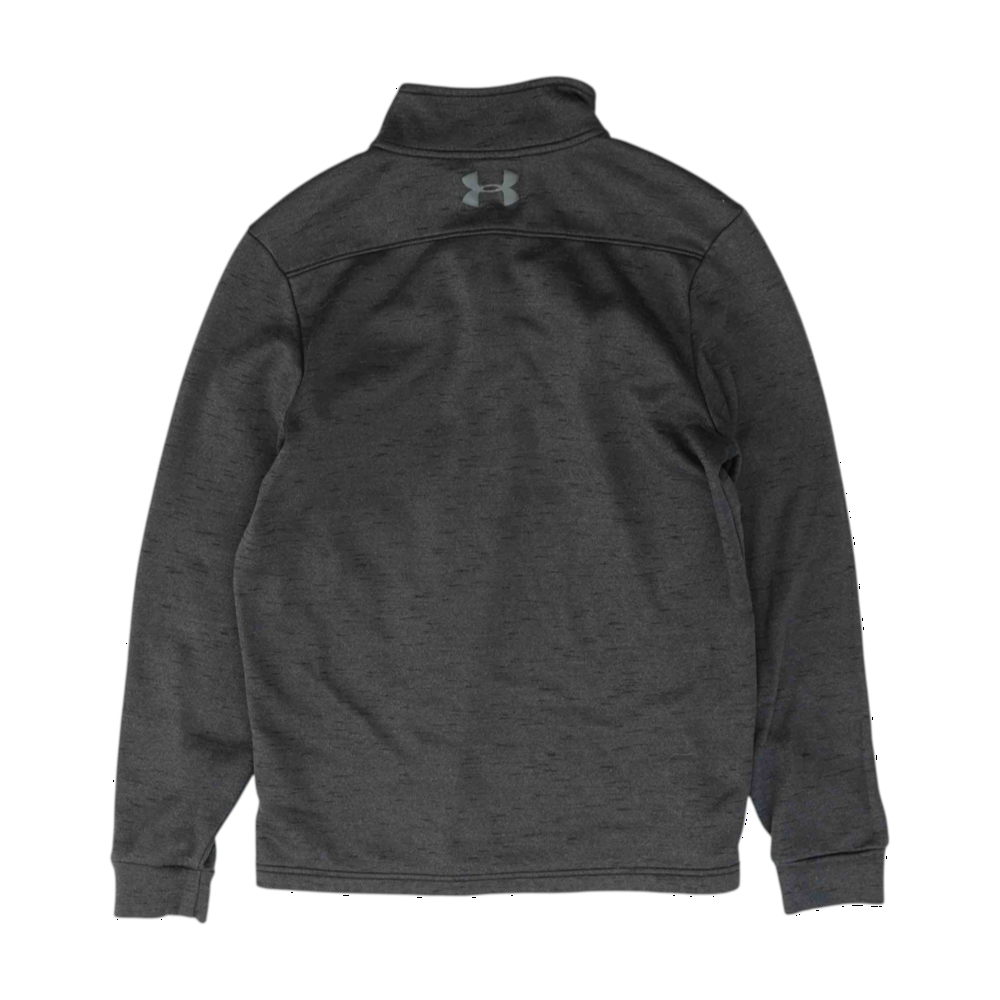Gray Solid 1/4 Zip Pullover