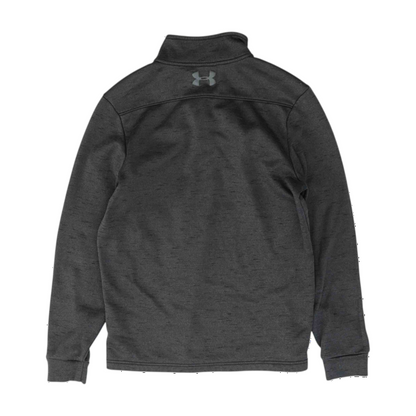 Gray Solid 1/4 Zip Pullover