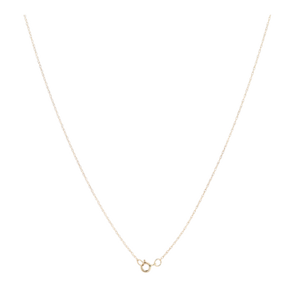 10K Yellow Gold Blue Stone Pendant Necklace