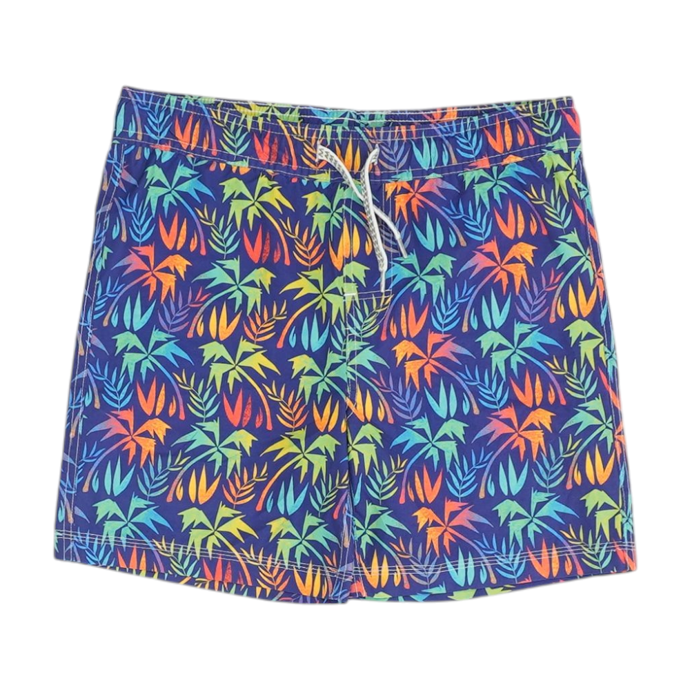 Purple Tropical Swim Bottom