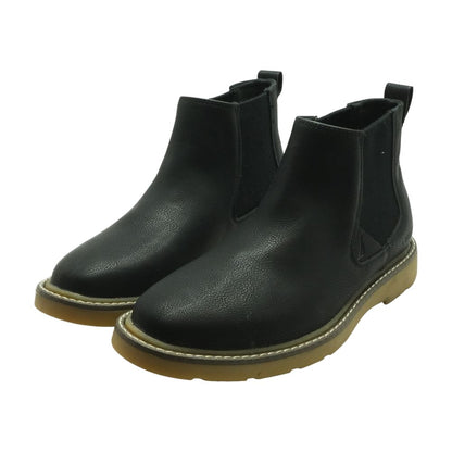 Black Leather Ankle Boots