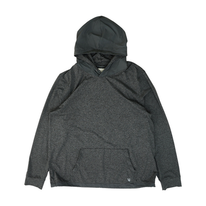 Gray Solid Hoodie Pullover