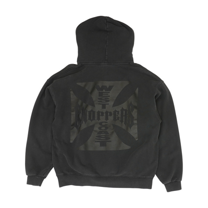 Black Solid Hoodie Pullover