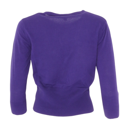 cabi Purple Cardigan Sweater – Image 2