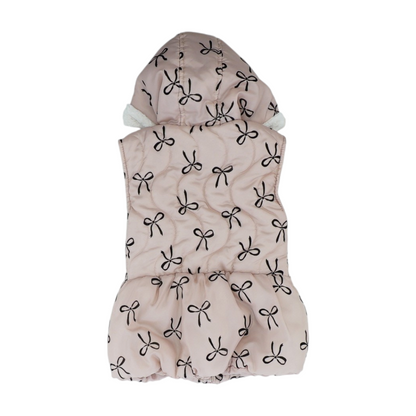 Pink Print Casual Vest