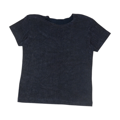 Navy Polka Dot Blouse