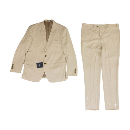 Beige Slim Fit 2pc Suit
