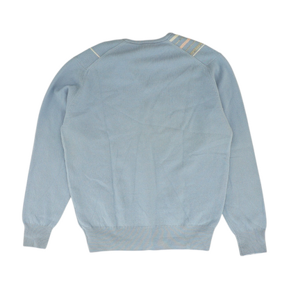 Blue Striped Pullover Sweater