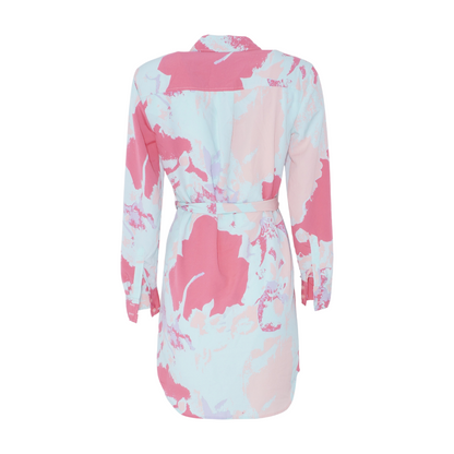 Blue Abstract Mini Dress