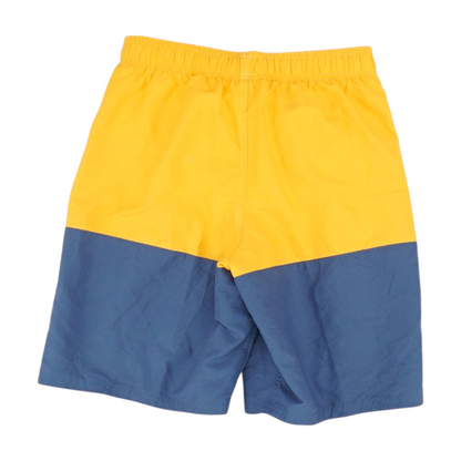 Neon Orange Color Block Swim Bottom