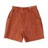 Red Solid Chino Shorts