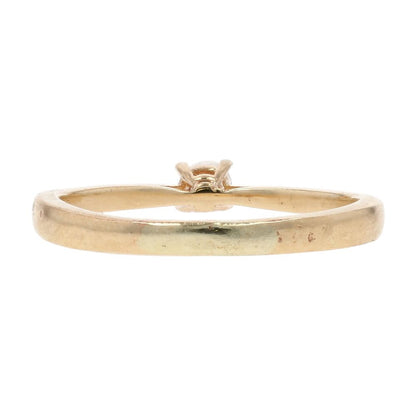 14K Gold Round Diamond Engagement Ring