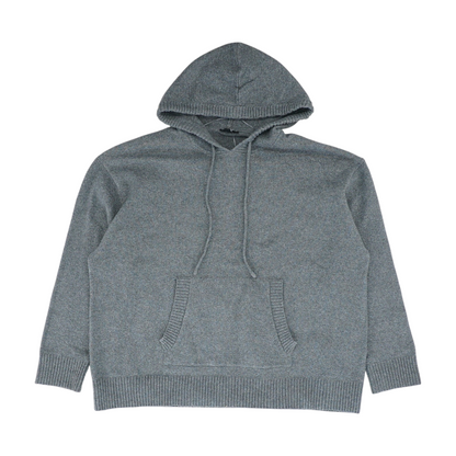 Gray Solid Hoodie Pullover