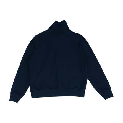 Black Solid 1/4 Zip Pullover