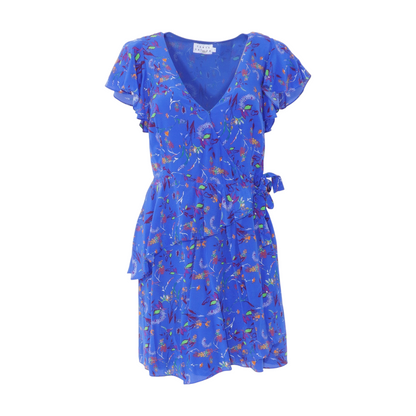 Blue Floral Mini Dress