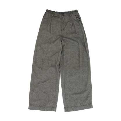 Gray Striped Regular Pants