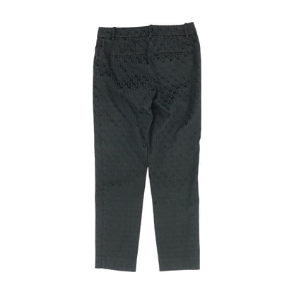 Black Geometric Dress Pants
