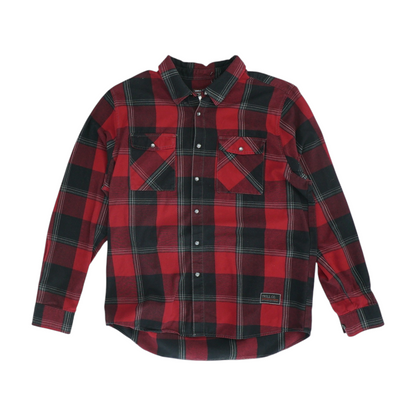 Red Plaid Long Sleeve Button Down