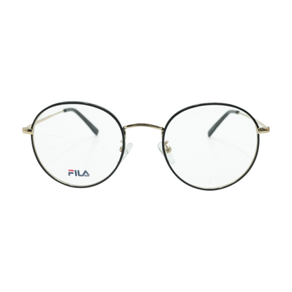 Black FL 7101 Round Prescription Eyewear