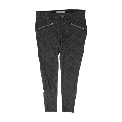 Gray Petite Plaid Pants