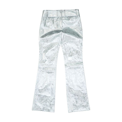 Silver Solid Pants