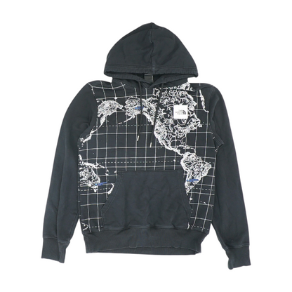 Black Print Hoodie Pullover