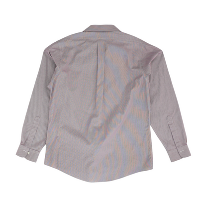 Purple Houndstooth Long Sleeve Button Down