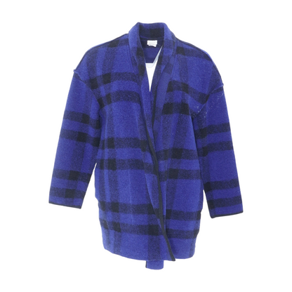 Blue Striped Cardigan Sweater