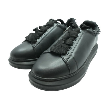 Black Lace Up Casual Shoes