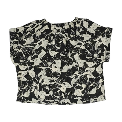 Black Floral Blouse