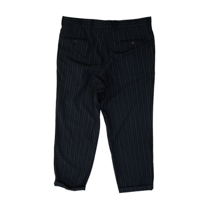 Navy Striped Regular Pants