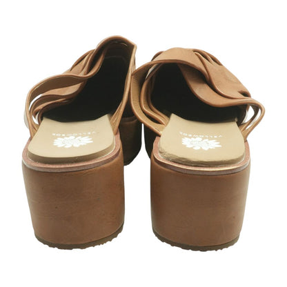 Brown Wedged Sandals