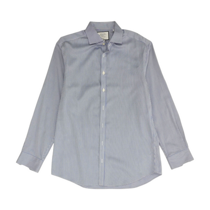Blue Houndstooth Long Sleeve Button Down
