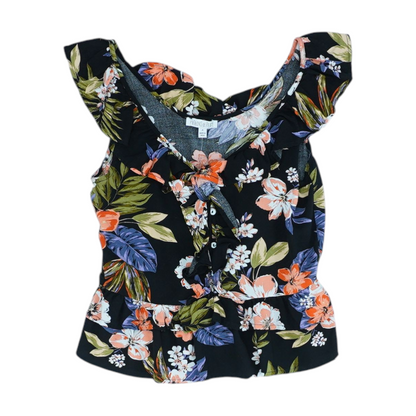 Black Floral Blouse