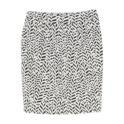 Black Geometric Mini Skirt