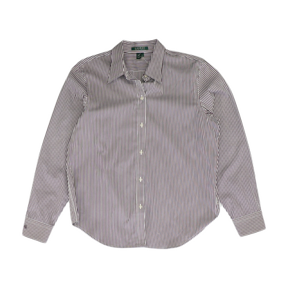 Burgundy Striped Button Down